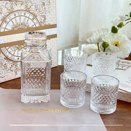 Dior Four Glasses with Jug set